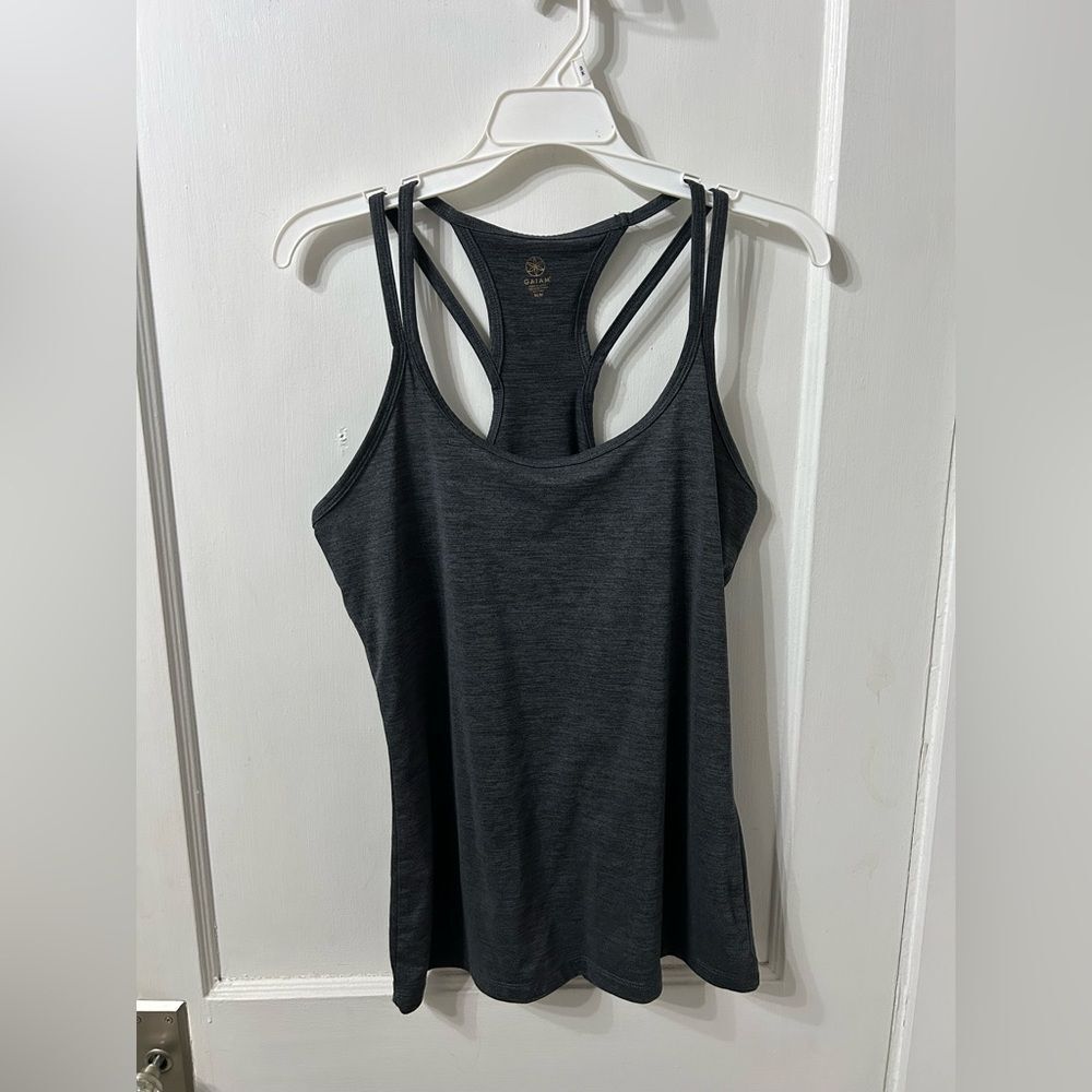 GAIAM Charcoal Gray Tank Top